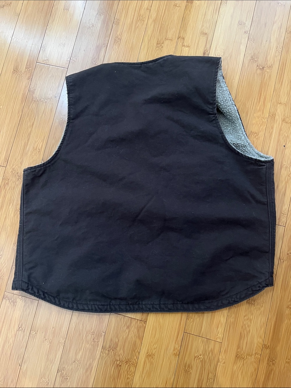 Carhartt Men’s Relaxed Fit Washed Duck Sherpa Lined Vest SZ L - Picture 6 of 7